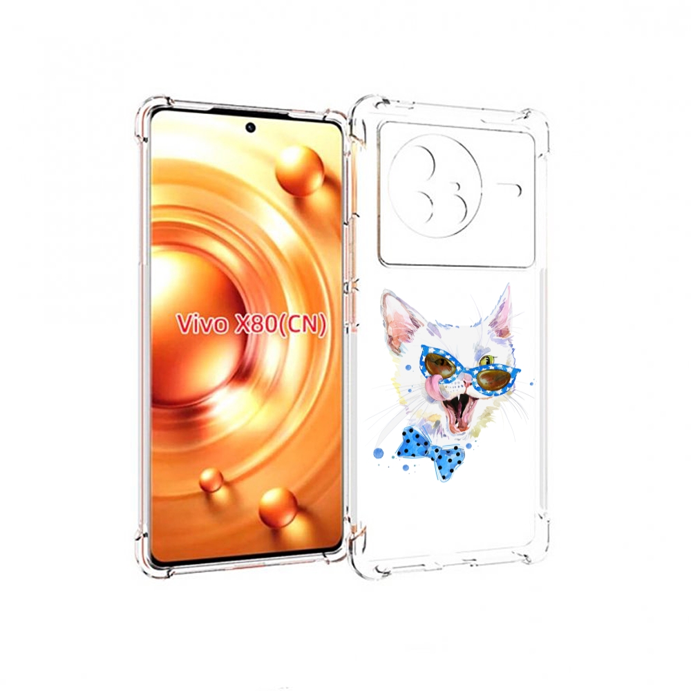 

Чехол Mypads Белый Кот Для Vivo X80, Прозрачный, Tocco