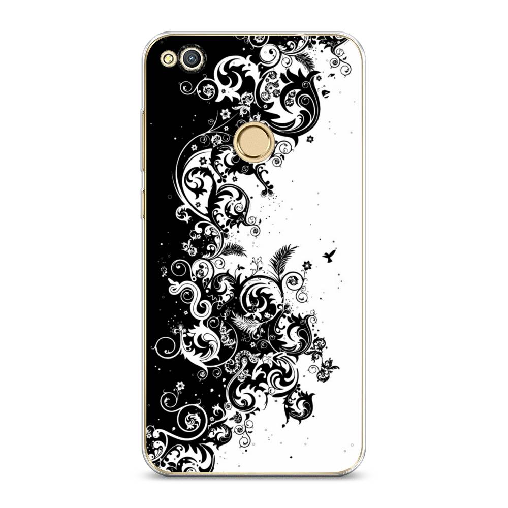 фото Чехол на honor 8 lite "черно белый узор" case place