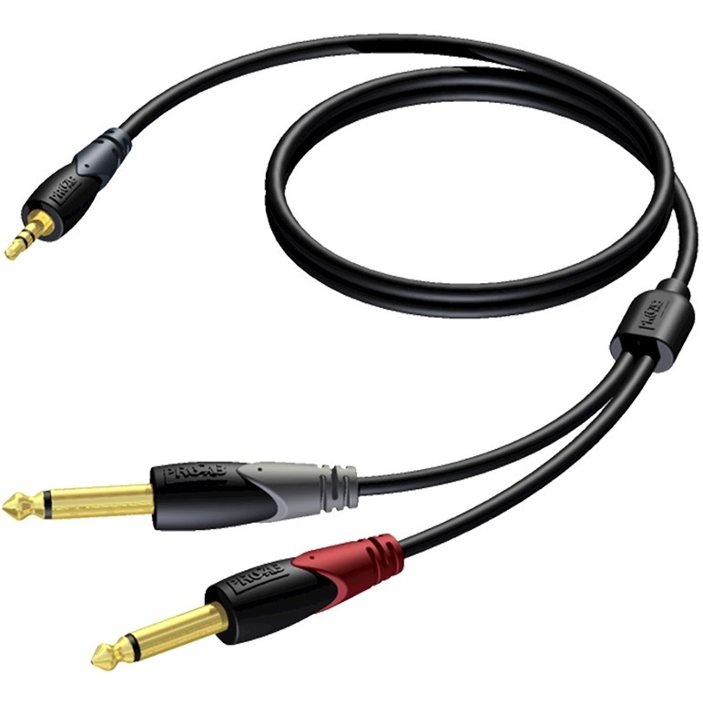 

Кабель аудио 1xMini Jack - 2xJack Procab CLA713/3 3.0m, CLA713/3 3.0m