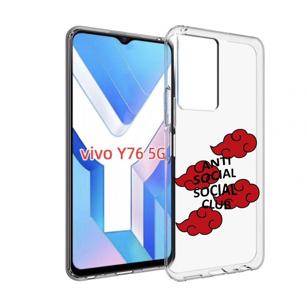 

Чехол MyPads анти-социал-социал-клаб для Vivo Y76 5G, Прозрачный, Tocco