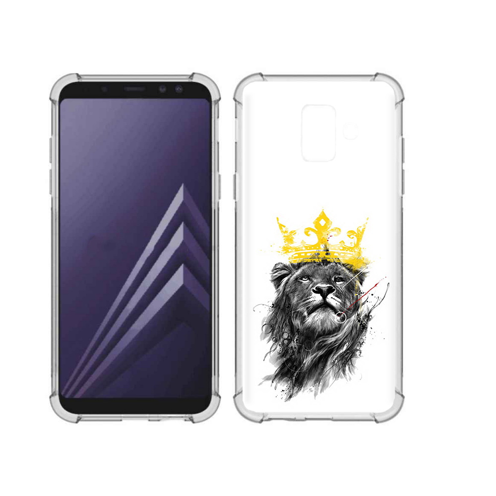 

Чехол MyPads Tocco для Samsung Galaxy A6 (2018) король-лев (PT111558.582.391), Прозрачный, Tocco