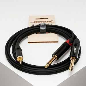 

Кабель аудио 1xMini Jack - 2xJack Shnoor MJ2JM-1m, MJ2JM-1m
