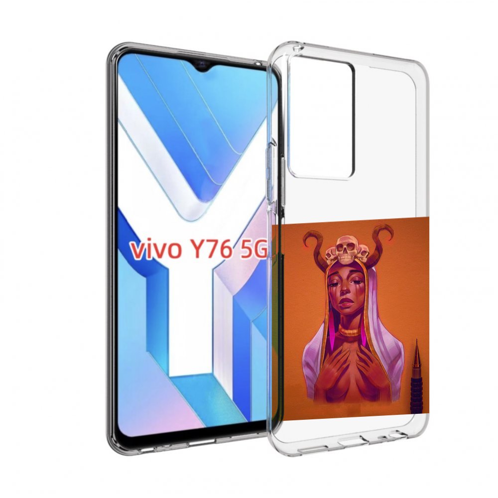 

Чехол MyPads античная-девушка для Vivo Y76 5G, Прозрачный, Tocco