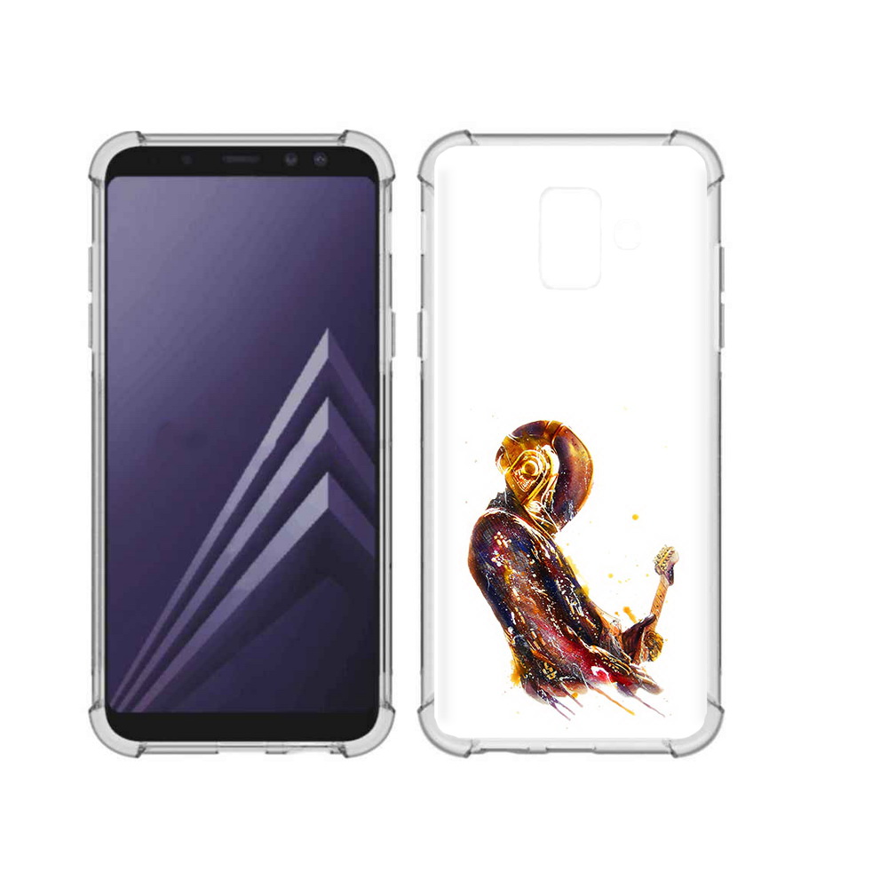 

Чехол MyPads Tocco для Samsung Galaxy A6 (2018) космо-музыкант (PT111558.582.393), Прозрачный, Tocco