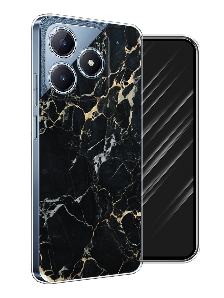 

Чехол Awog на Realme C63 "Черный мрамор уголок", Черный;золотистый, 2517350-1