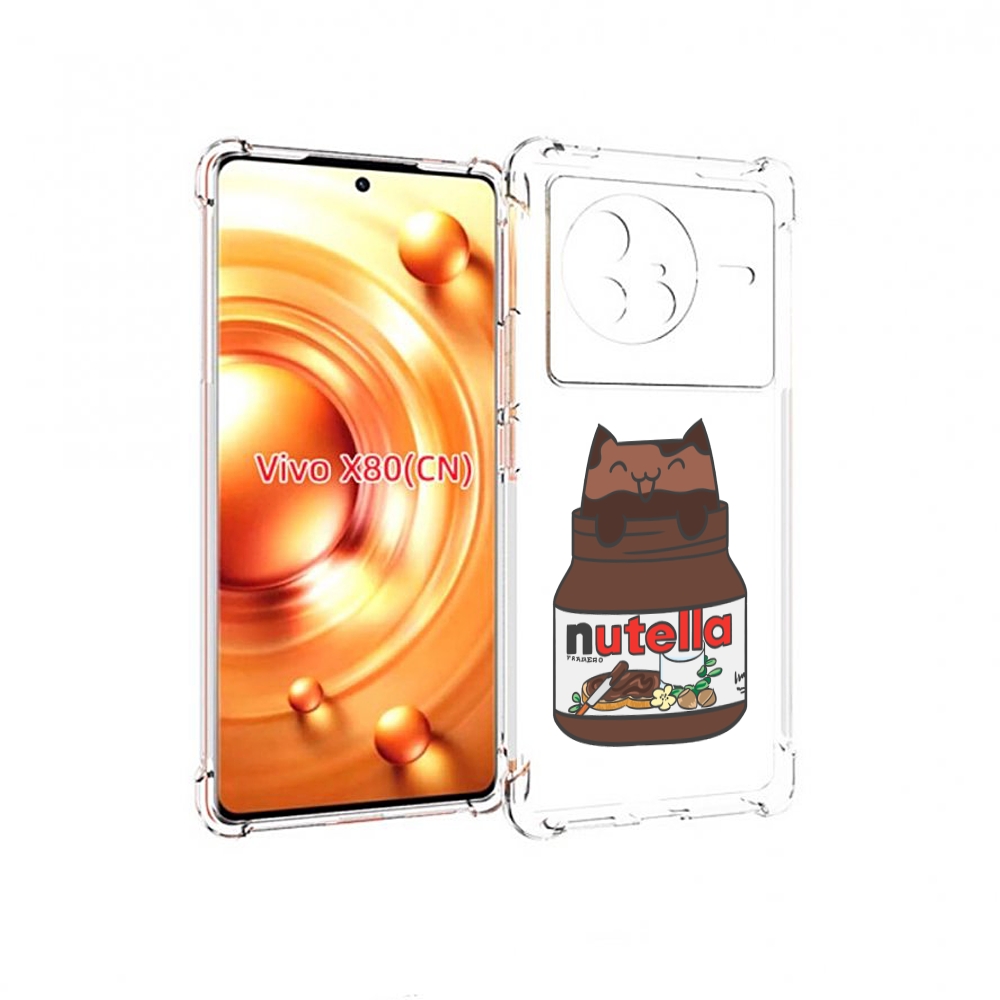

Чехол Mypads Кошечка-В-Нутелле Для Vivo X80, Прозрачный, Tocco