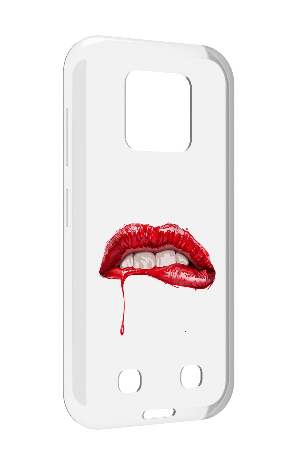 

Чехол MyPads яркие красные губы для Oukitel WP18, Прозрачный, Tocco