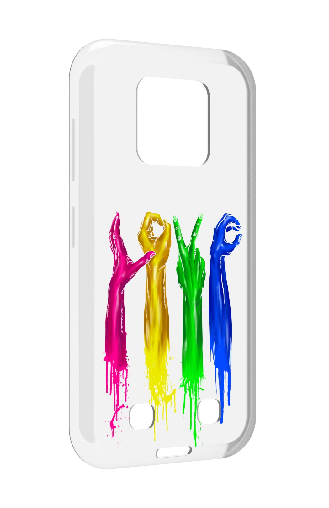 

Чехол MyPads яркие руки love для Oukitel WP18, Прозрачный, Tocco