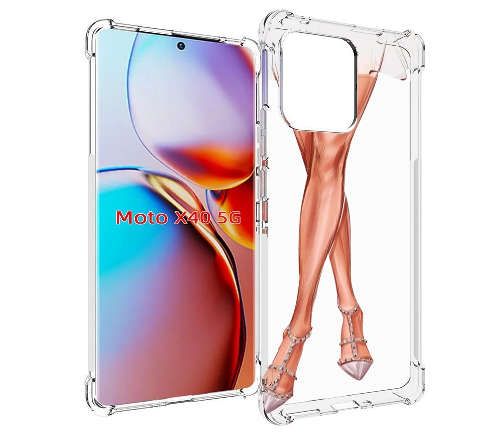 

Чехол MyPads Ножки для Motorola Moto X40, Прозрачный, Tocco