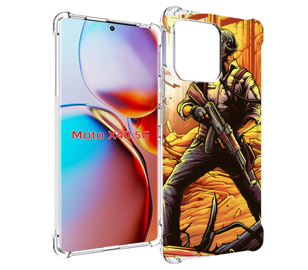

Чехол MyPads Пабг для Motorola Moto X40, Прозрачный, Tocco