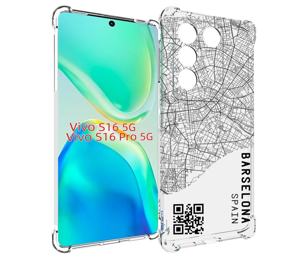 

Чехол MyPads схема-барселона для Vivo S16 5G/S16 Pro 5G/V27/V27 Pro, Tocco