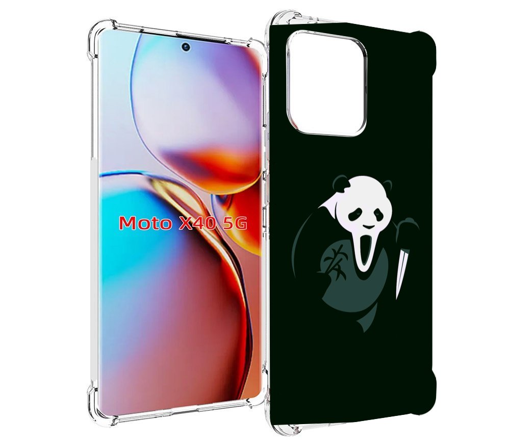 

Чехол MyPads Панда-крик для Motorola Moto X40, Прозрачный, Tocco