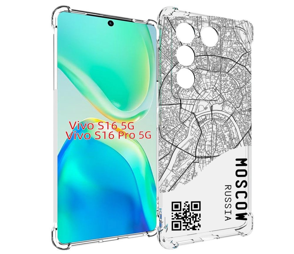 

Чехол MyPads схема-москва для Vivo S16 5G/S16 Pro 5G/V27/V27 Pro, Tocco