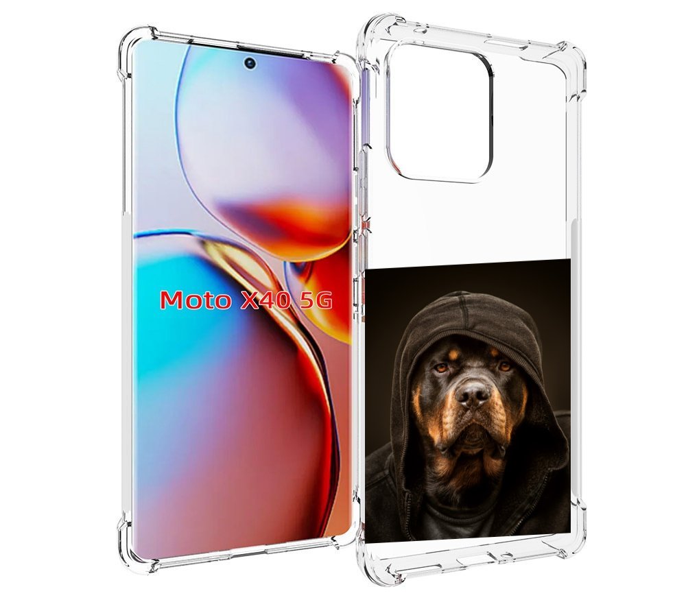 

Чехол MyPads Пес-барбос для Motorola Moto X40, Прозрачный, Tocco