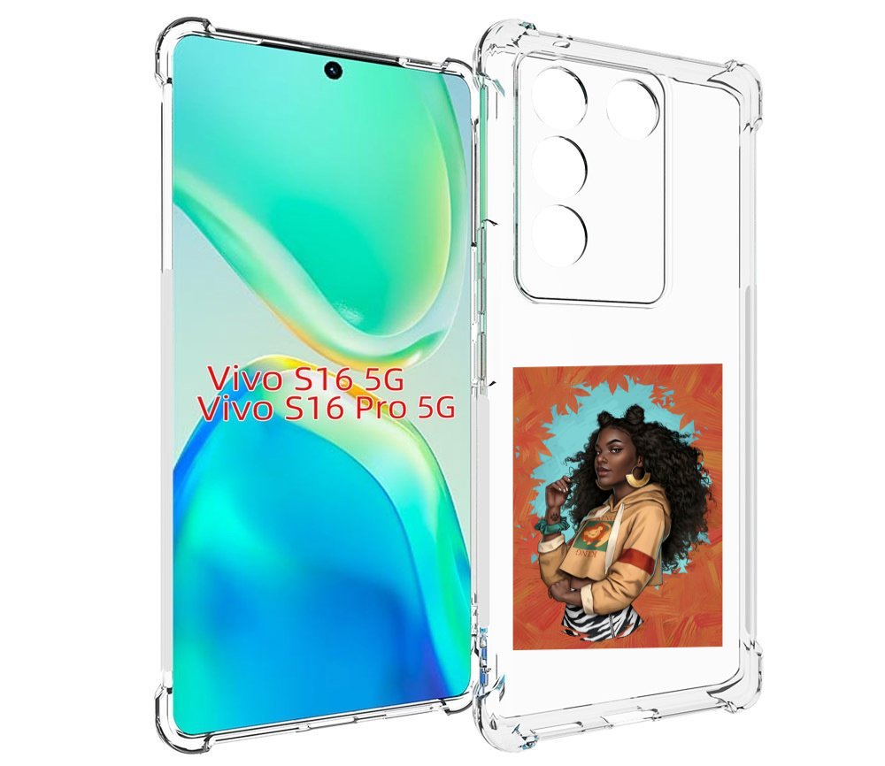 Чехол MyPads темная-девушка женский для Vivo S16 5G/S16 Pro 5G/V27/V27 Pro