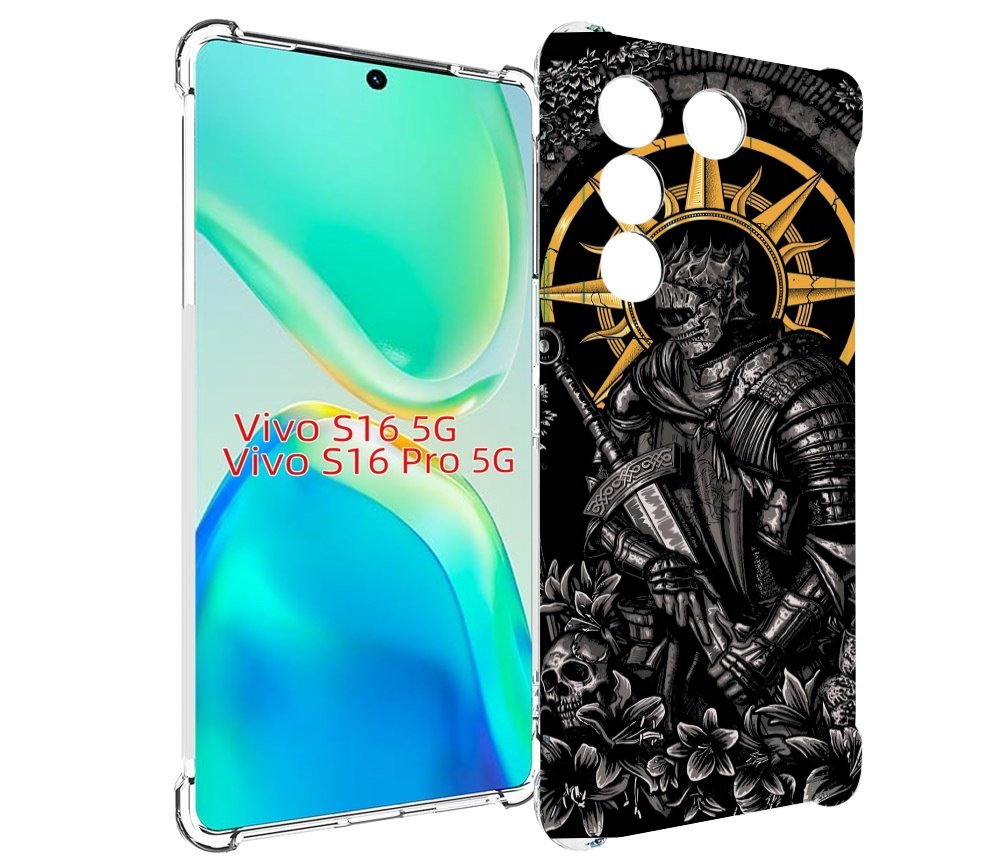 

Чехол MyPads темный железный рыцарь для Vivo S16 5G/S16 Pro 5G/V27/V27 Pro, Tocco