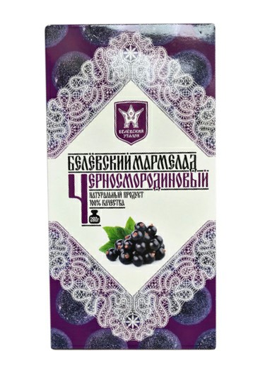 

Мармелад Белевский эталон черносмородиновый 260 г