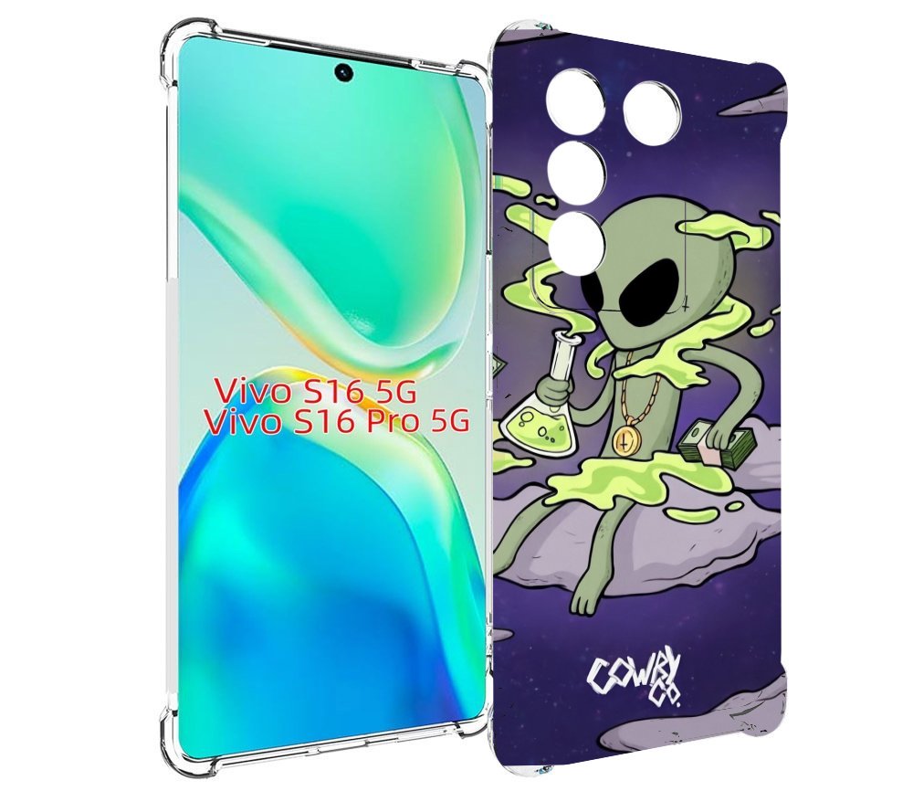 

Чехол MyPads токсичный инопланетянин для Vivo S16 5G/S16 Pro 5G/V27/V27 Pro, Tocco