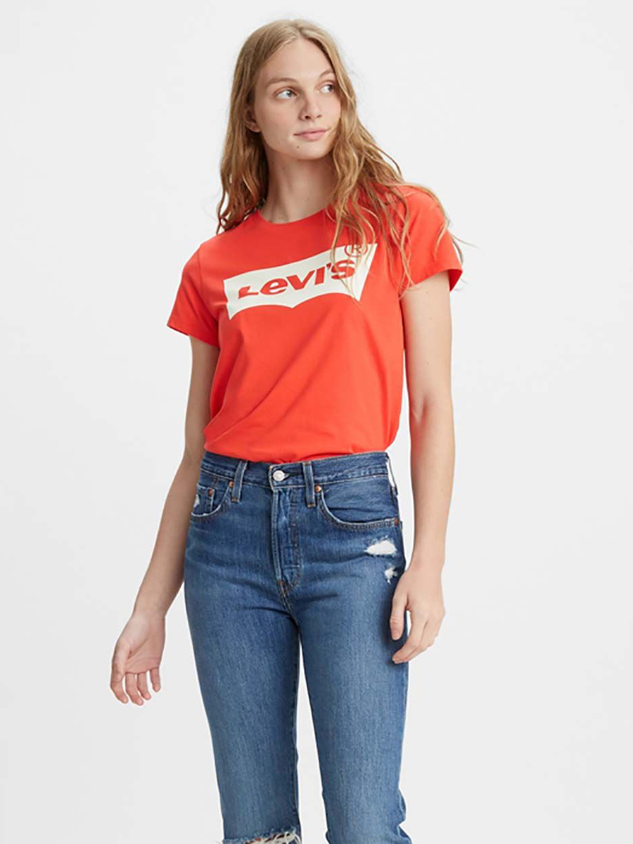 

Футболка женская Levi's 17369-1082 красная S, 17369-1082