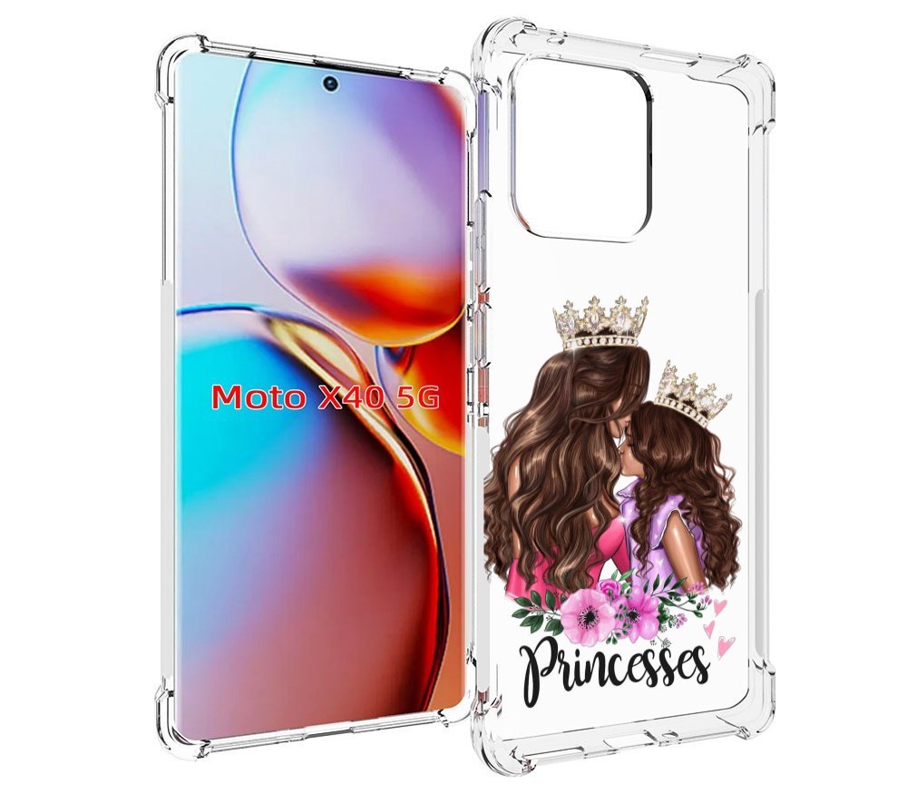 

Чехол MyPads Принцессы женский для Motorola Moto X40, Прозрачный, Tocco