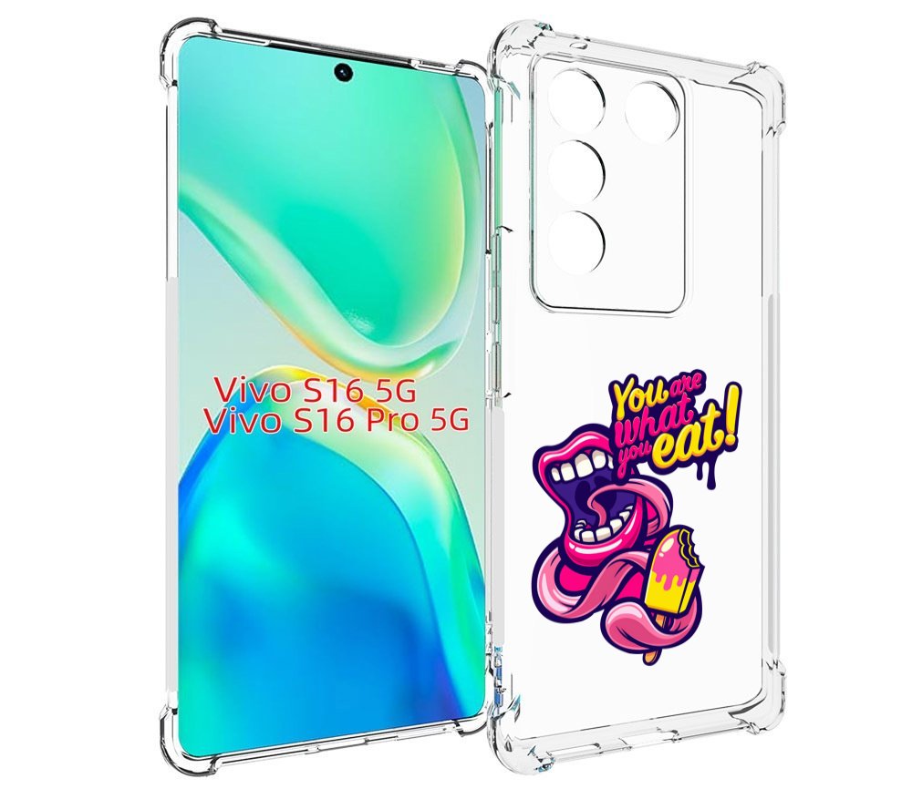 

Чехол MyPads ты-то-что-ты-ешь для Vivo S16 5G/S16 Pro 5G/V27/V27 Pro, Tocco