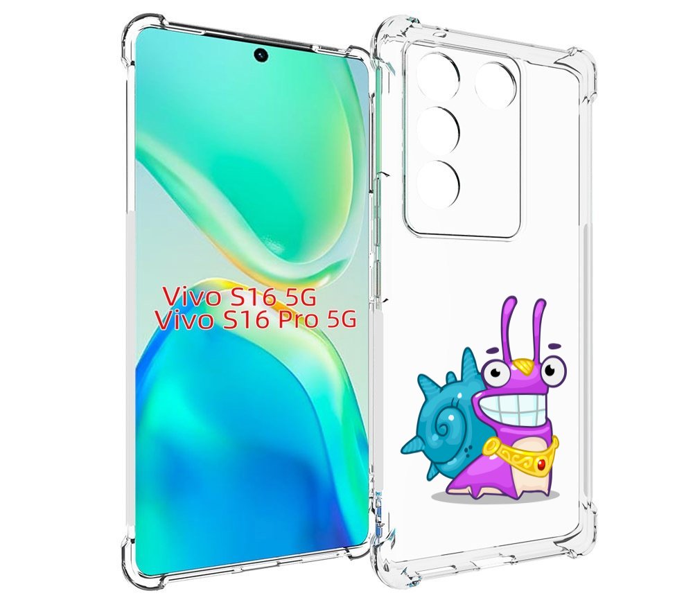 

Чехол MyPads улитка-принц для Vivo S16 5G/S16 Pro 5G/V27/V27 Pro, Tocco
