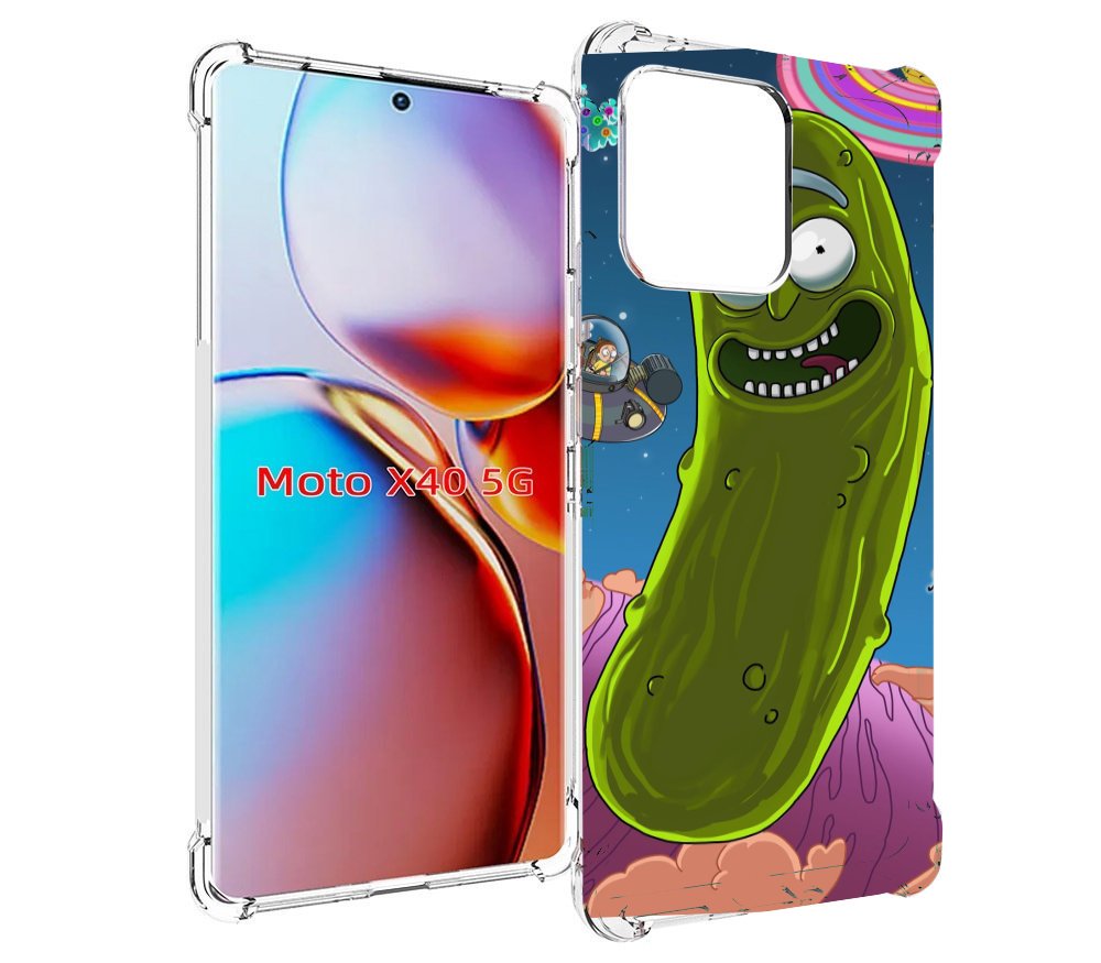 

Чехол MyPads Рик огурец для Motorola Moto X40, Прозрачный, Tocco