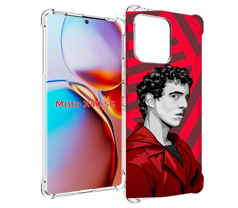 

Чехол MyPads Рио-бумажный-дом для Motorola Moto X40, Прозрачный, Tocco