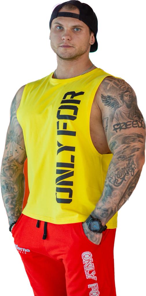 

Майка мужская INFERNO style М-012-000 желтая 3XL, Желтый, М-012-000