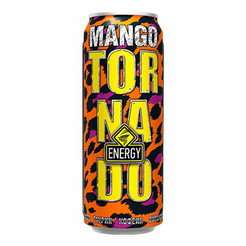 Энергетический напиток Tornado Energy Mango 0,473 л
