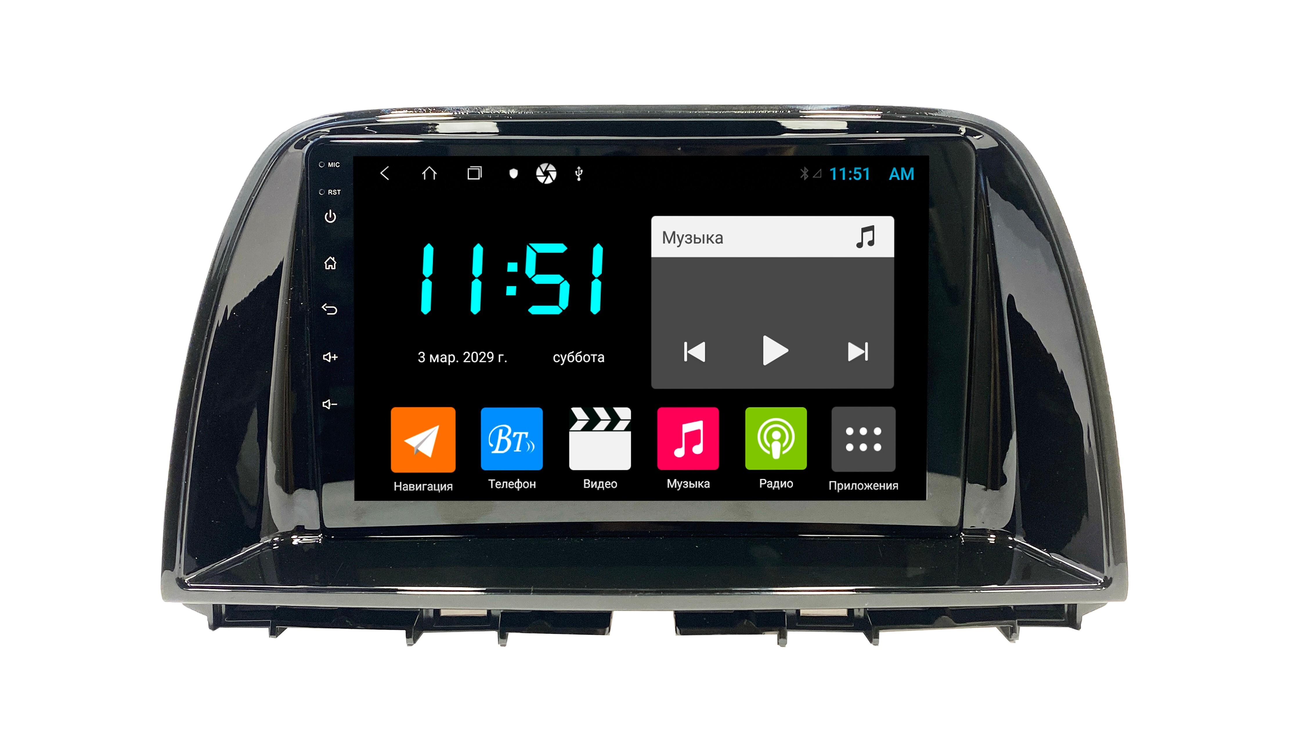 Штатная автомагнитола Zenith Mazda 6 2012-2015 Android 12 464GB Мультируль ШГУ 3129100₽