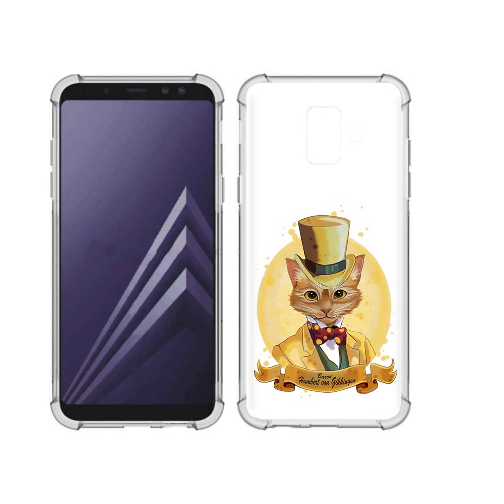 

Чехол MyPads Tocco для Samsung Galaxy A6 (2018) кот юрист (PT111558.582.401), Прозрачный, Tocco