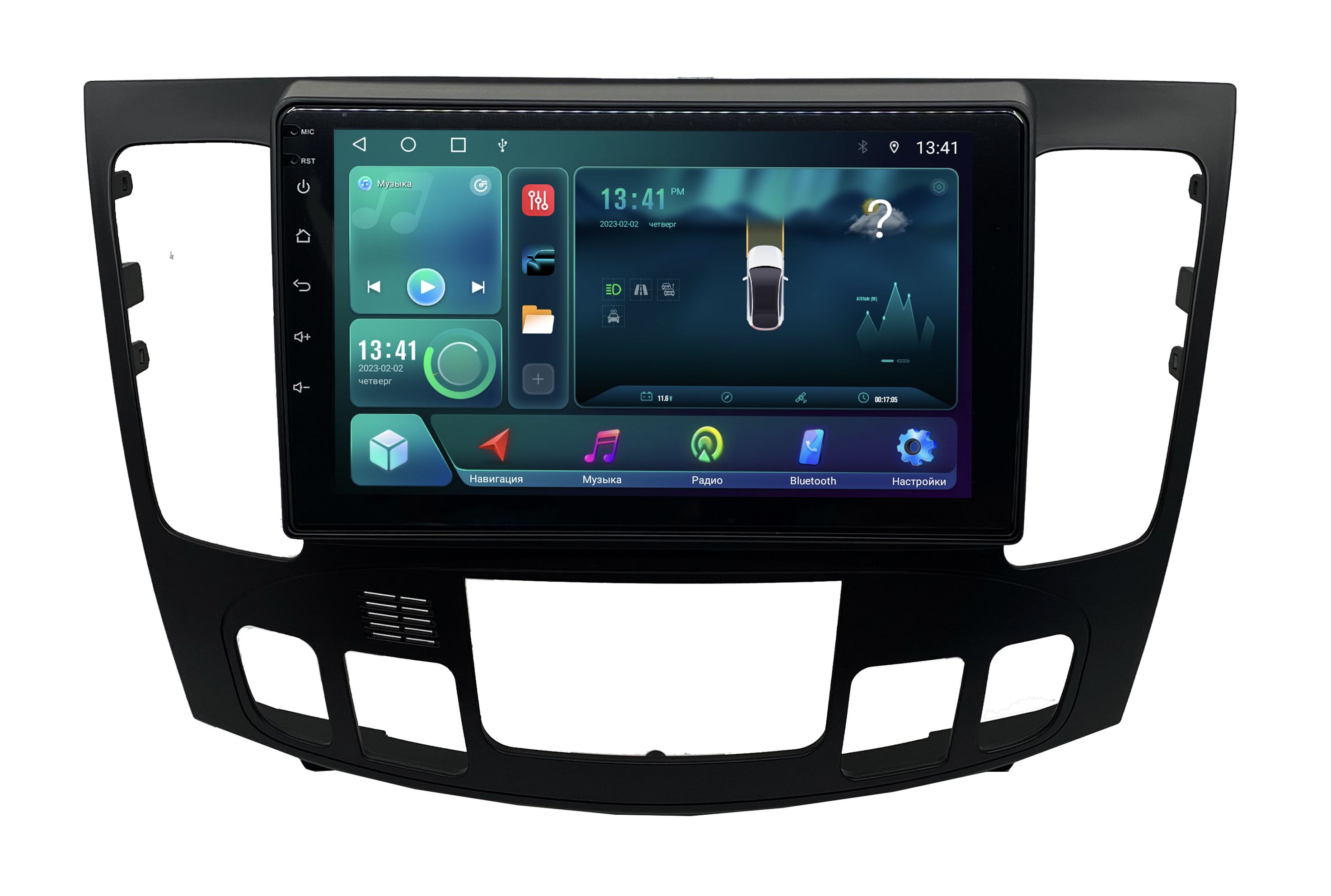 Штатная магнитола Zenith Hyundai Sonata NF 5 рест 2007-2010 под климат Android 12 3035500₽