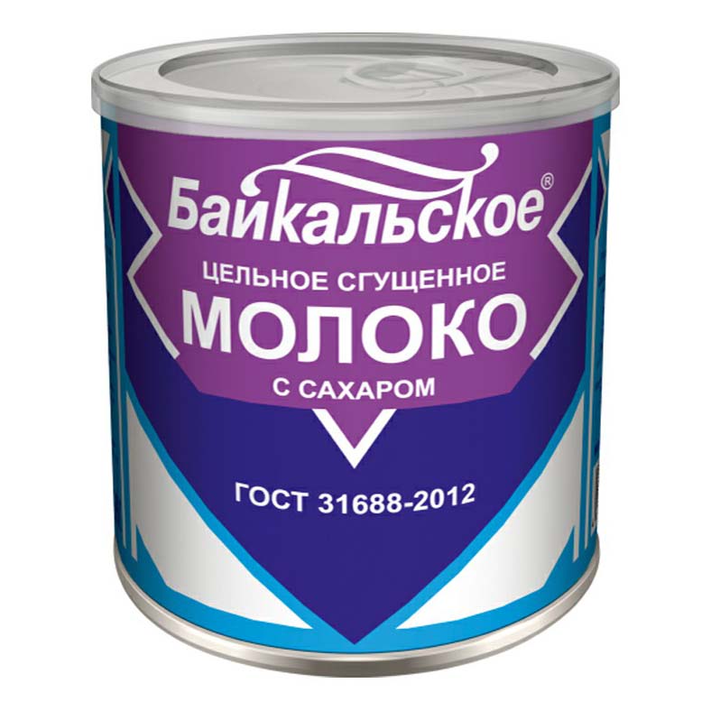 

Сгущенное молоко Байкальское цельное с сахаром 8,5% 380 г