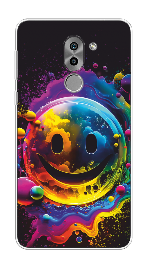 

Чехол Awog на Honor 6X "Кислотный смайл", Фиолетовый;желтый;синий, 60750-1