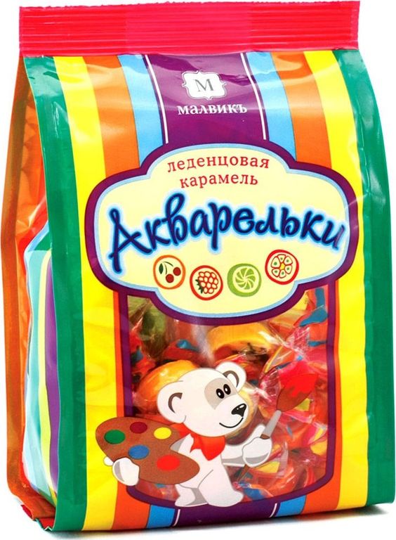 

Карамель Малвикъ Акварельки леденцовая 150 г