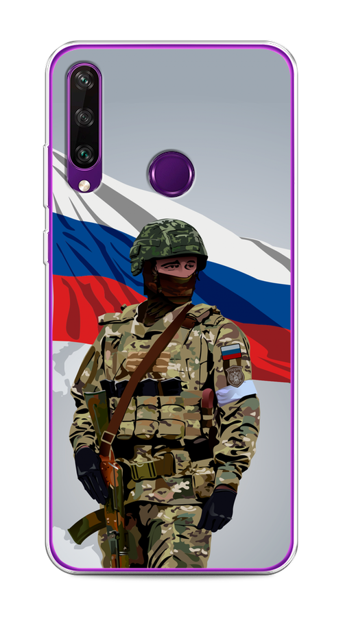 

Чехол Awog на Huawei Y6p "Солдат с флагом", Белый;синий;красный;зеленый, 6103250-1
