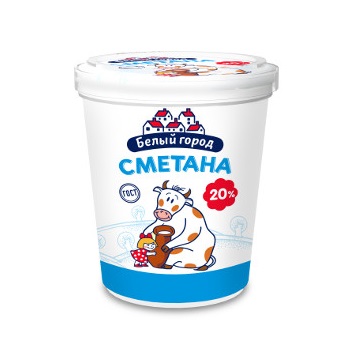 

Сметана Белый город 20% БЗМЖ 375 г