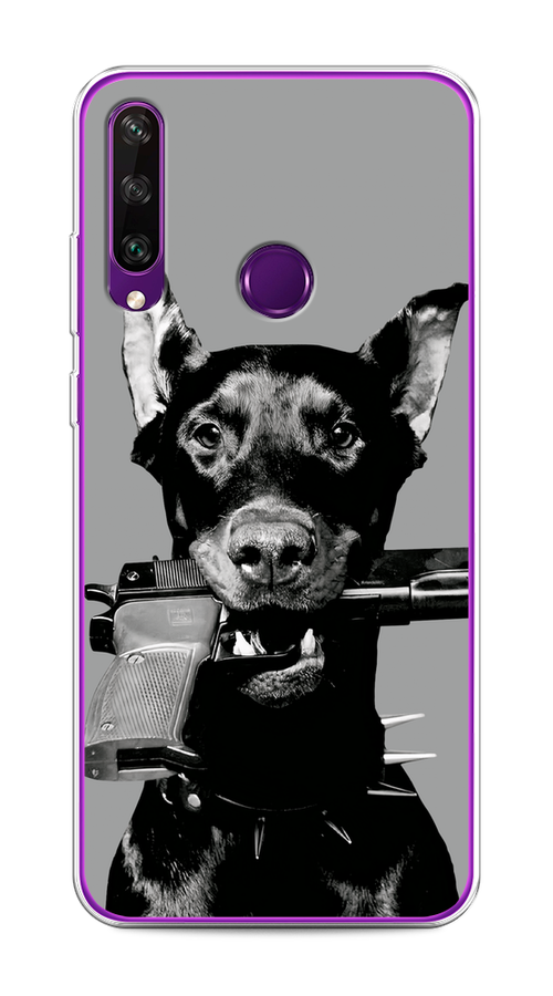 

Чехол Awog на Huawei Y6p "Доберман", Серый, 6103250-1