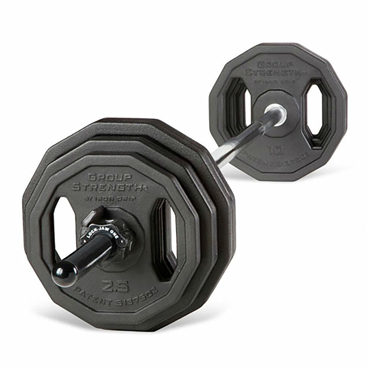 фото Iron grip group strength set gs-set штанга для аэробики (гриф, замки, 3 пары блинов)