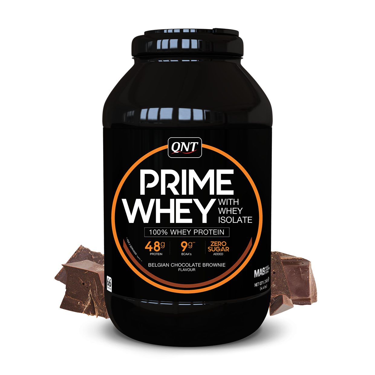 фото Протеин qnt prime whey 2000гр., вкус бельгийский шоколад брауни