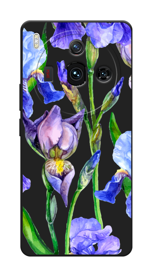 

Чехол Awog на ZTE Nubia Z50S Pro "Синие ирисы", Фиолетовый;голубой;зеленый, 136852-1
