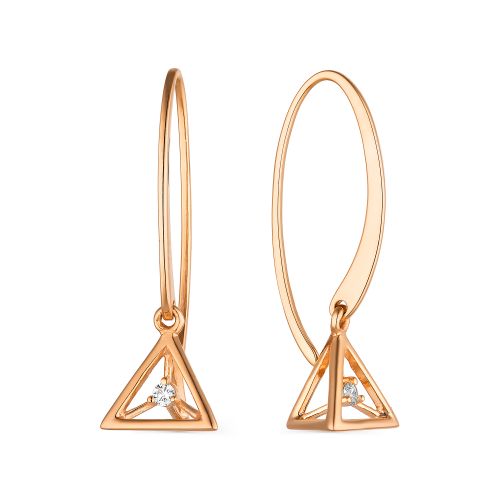 

Серьги из серебра с фианитом Яхонт Ювелирный 242209, 242209