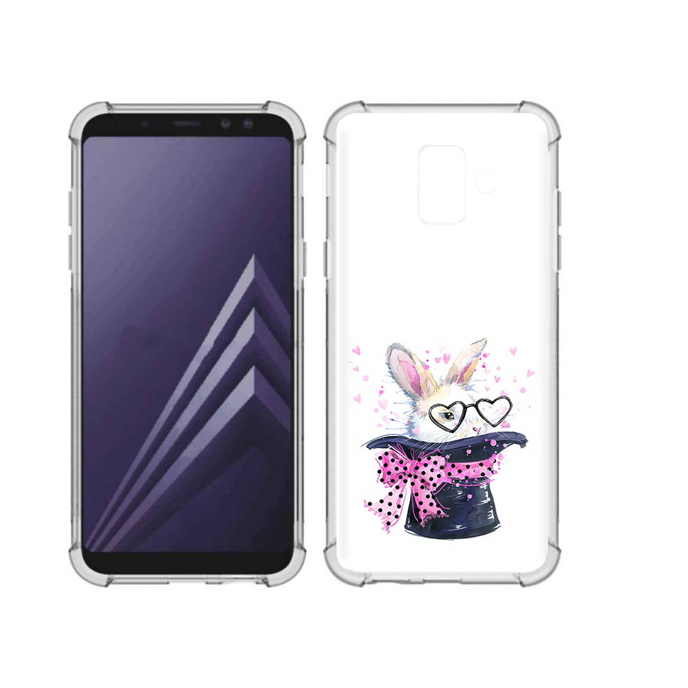 Чехол MyPads Tocco для Samsung Galaxy A6 (2018) кролик в шляпе (PT111558.582.418)