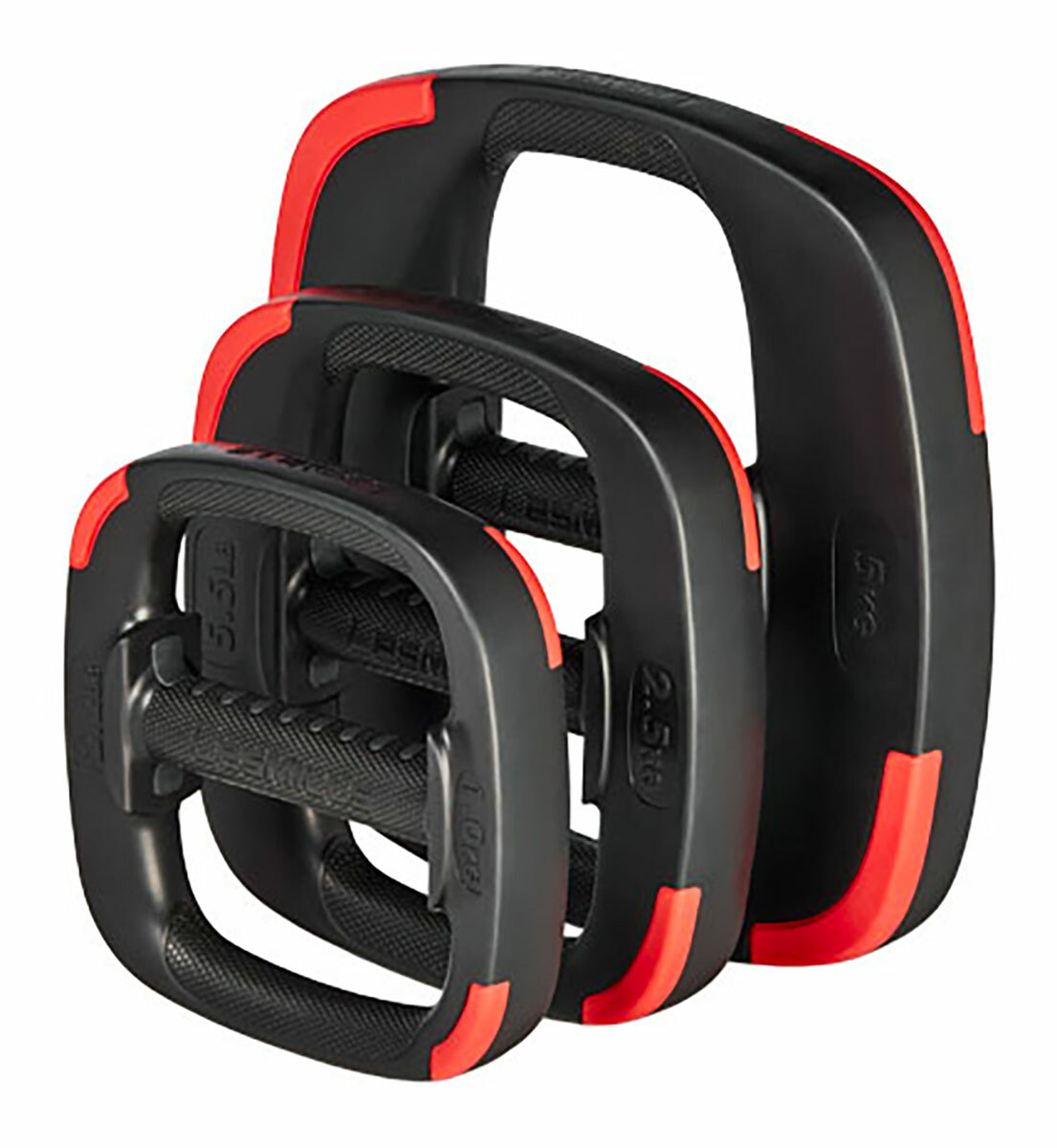 

Набор дисков Les Mills G2 Smartbar 2x1 кг, 2x2,5 кг, 2x5 кг, черный/красный