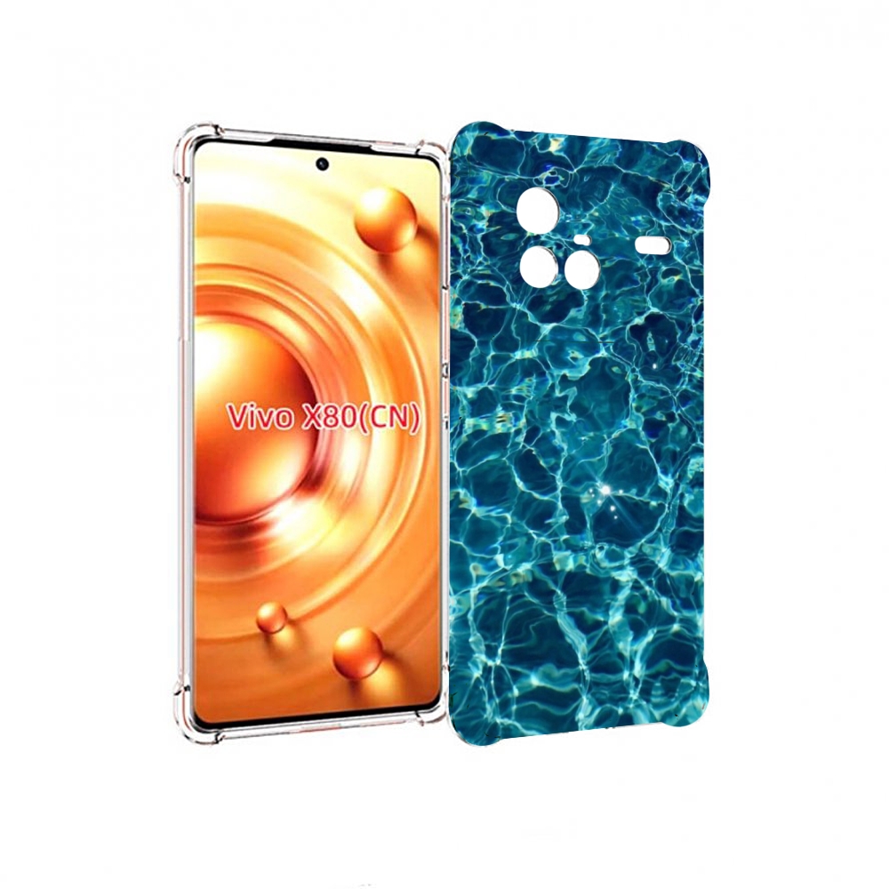 

Чехол Mypads Красивая Голубая Вода Для Vivo X80, Прозрачный, Tocco