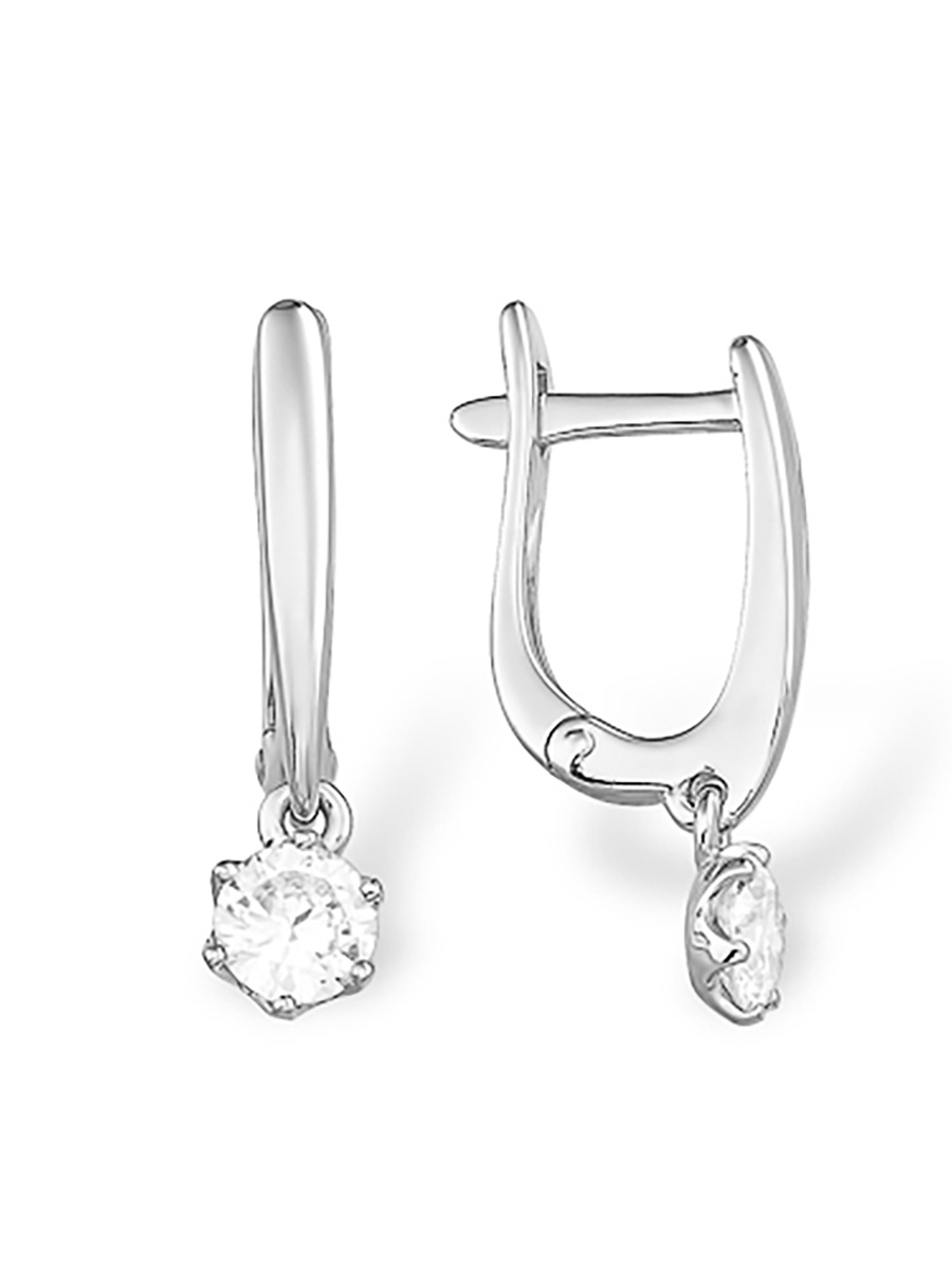 

Серьги из серебра с фианитом ЯХОНТ Золотой 242478, 242478