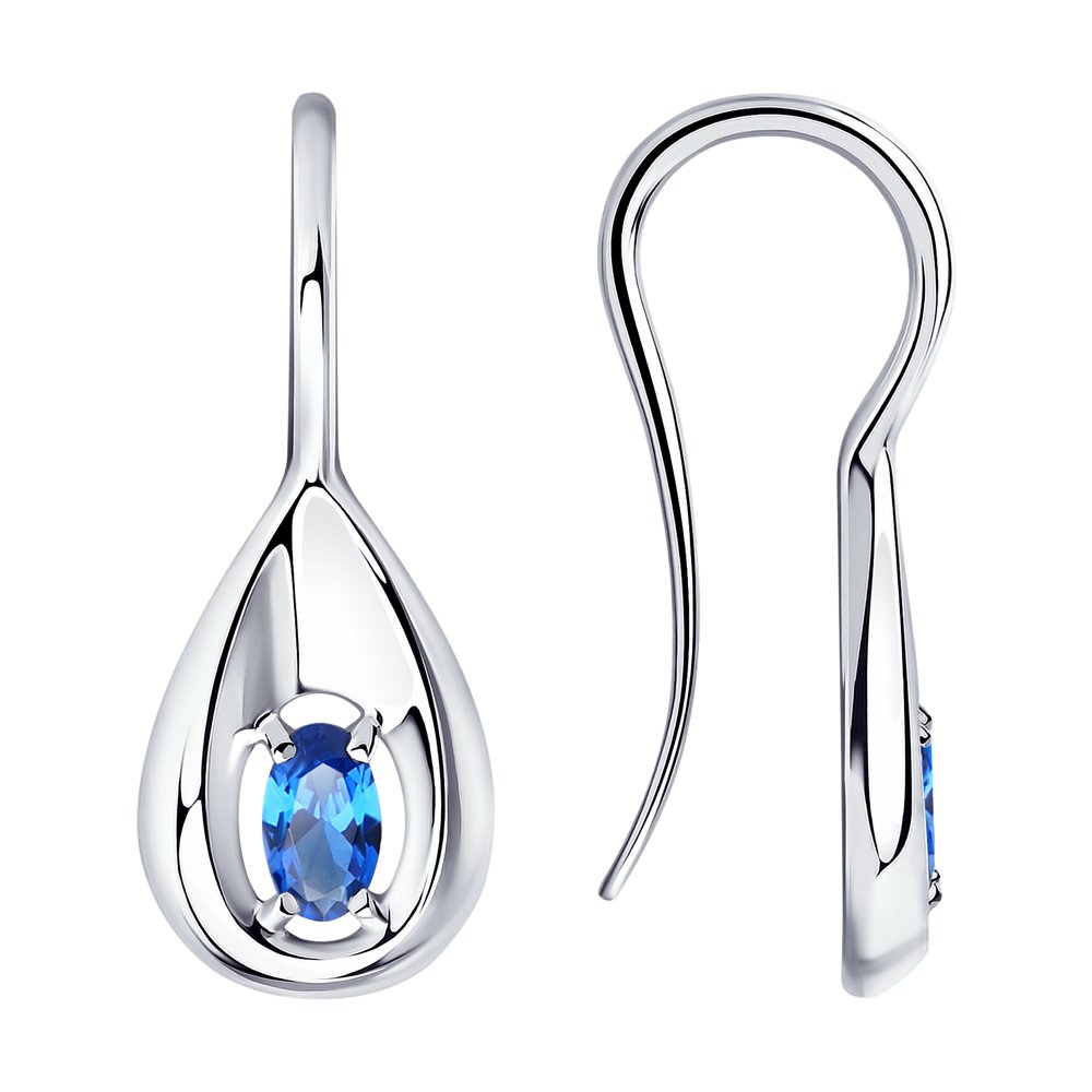 

Серьги из серебра ЯХОНТ Золотой 242652, фианит, 242652