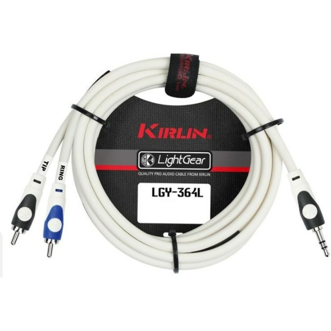

Кабель аудио 1xMini Jack - 2xRCA Kirlin LGY-364L 2M WH, LGY-364L 2M WH