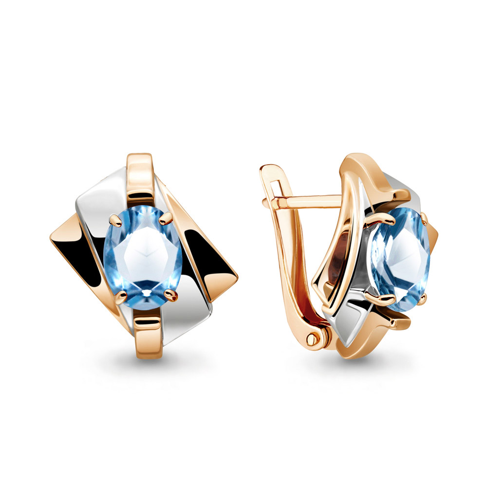 

Серьги из серебра с топазом Aquamarine 4492705_925_з, 4492705_925_з